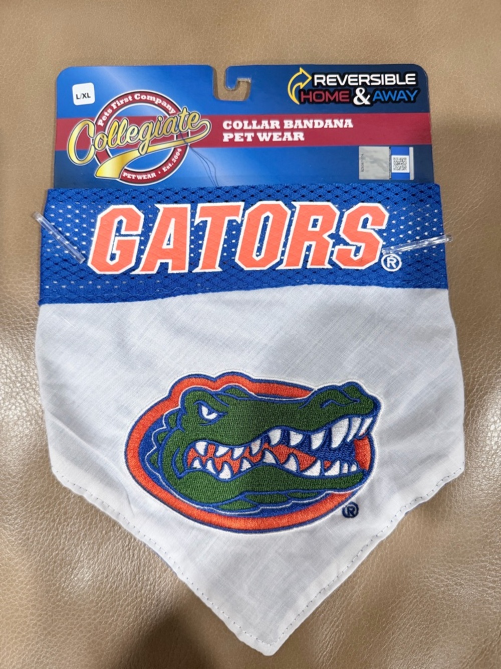 Pets First Collegiate Pet Accessories, Reversible Bandana, Florida Gators, L-XL